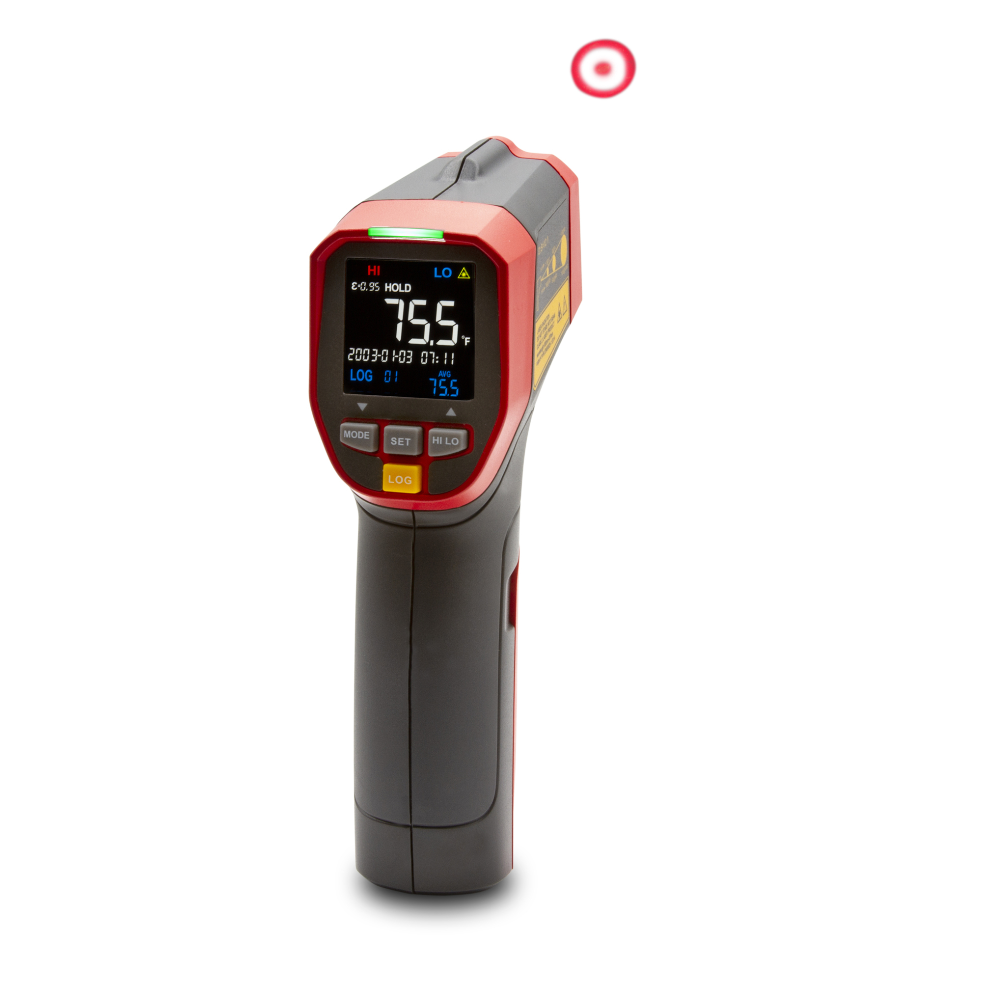 Triplett Infrared Thermometer — 12:1, Circular Laser, -4 to 1112Â°F, Adjustable Emissivity, Model# IRT350